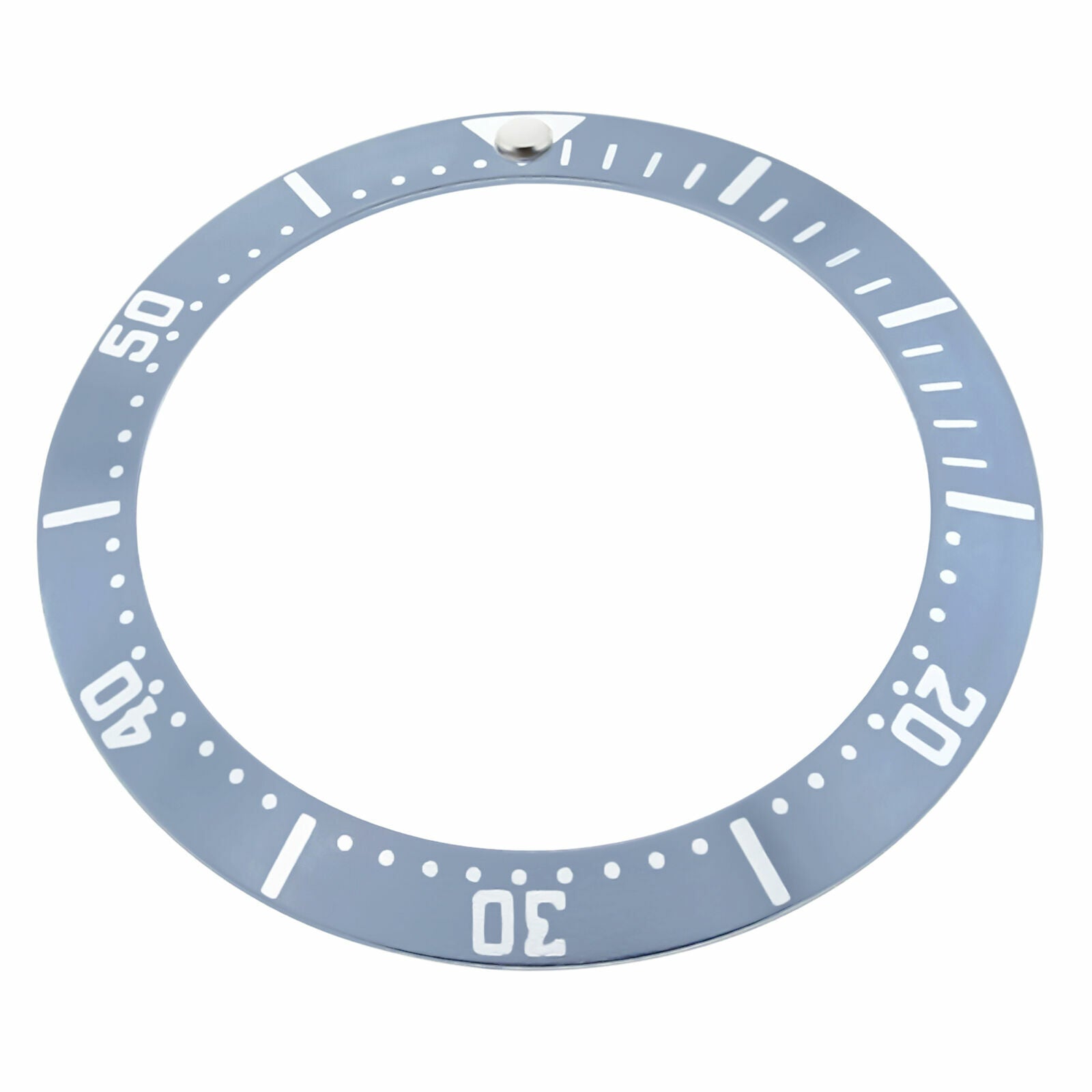 REPLACEMENT BEZEL INSERT BLUE GREY FOR WATCH 33.20MM X 26MM