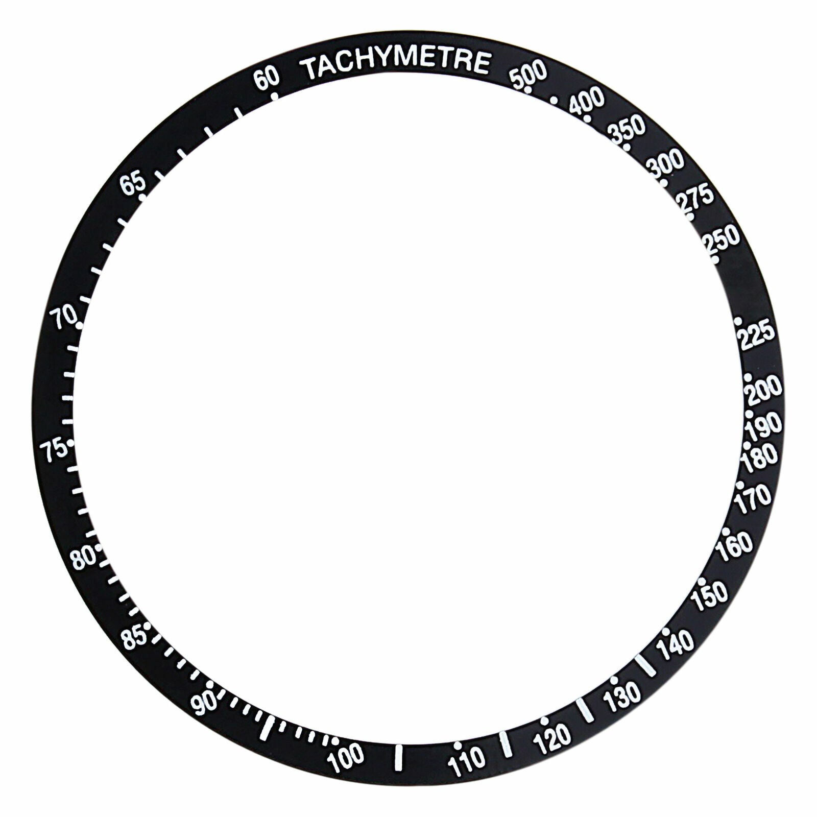 REPLACEMENT BEZEL INSERT BLACK FOR WATCH 38.60MM X 34.MM