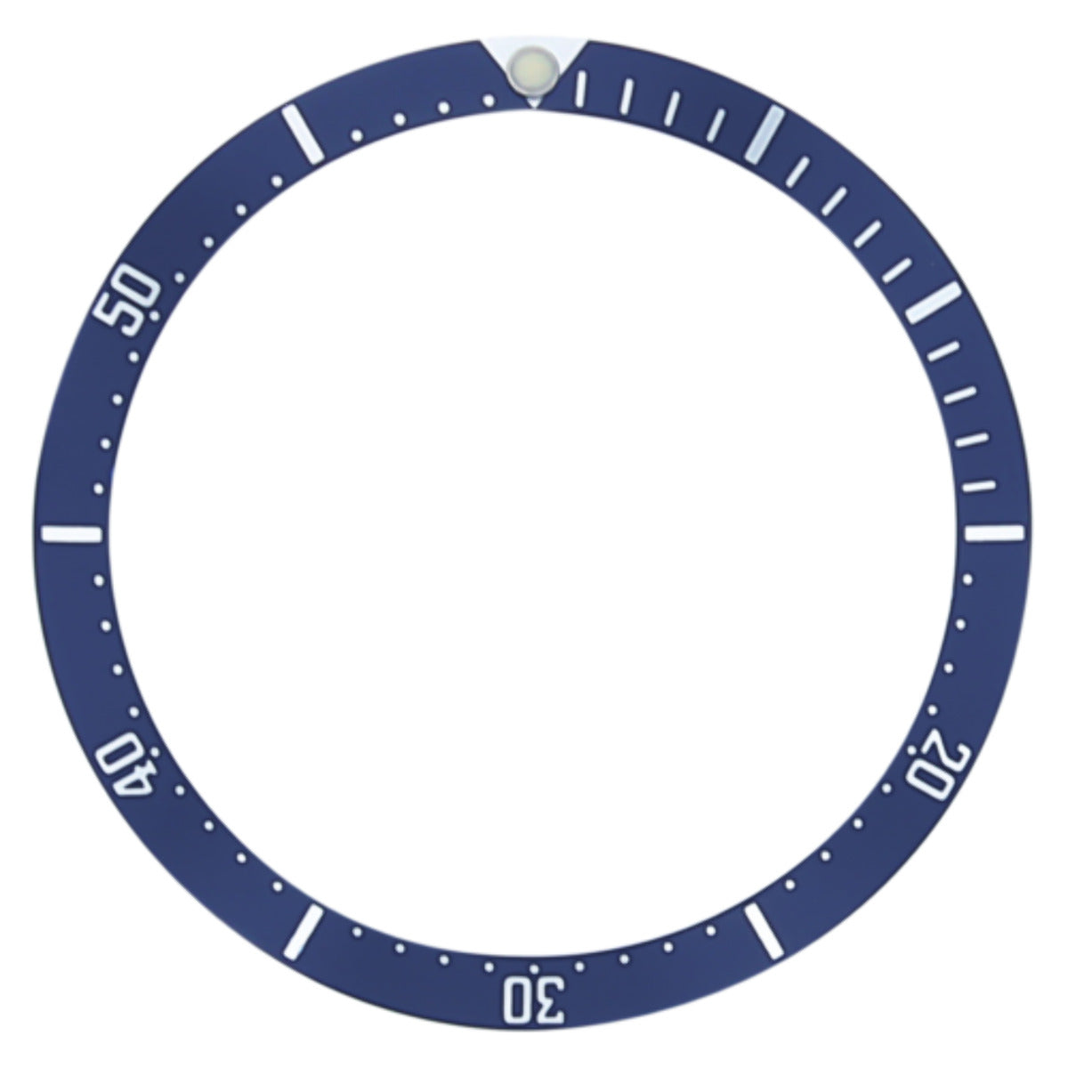 REPLACEMENT BEZEL INSERT ALUMINUM BLUE FOR WATCH 34MM X 28MM