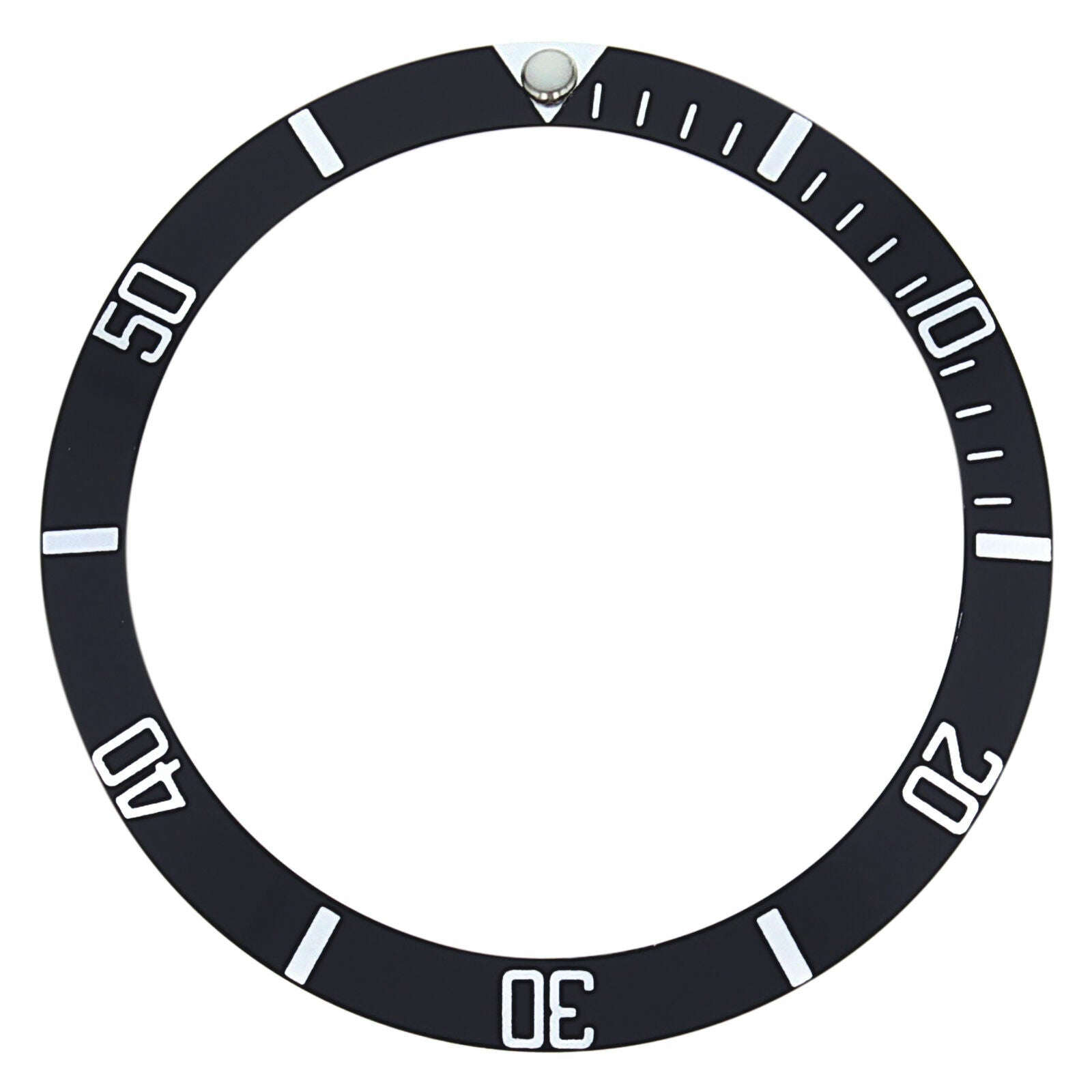 30MM X 25MM BEZEL INSERT FOR 200m TAG HEUER 974.013R PROFESsIONAL BLACK