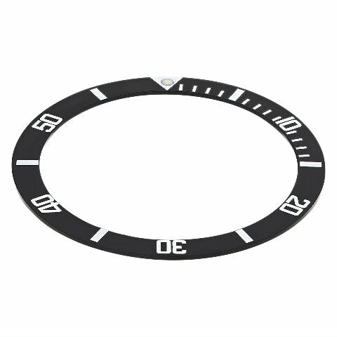 REPLACEMENT BEZEL INSERT BLACK FOR WATCH 34.90MM X 28.60MM