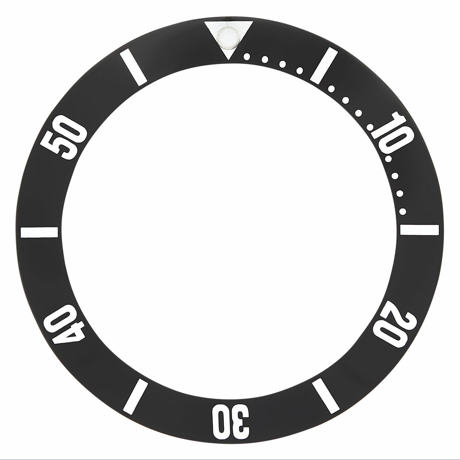REPLACEMENT BEZEL INSERT BLACK FOR WATCH 33MM X 26MM