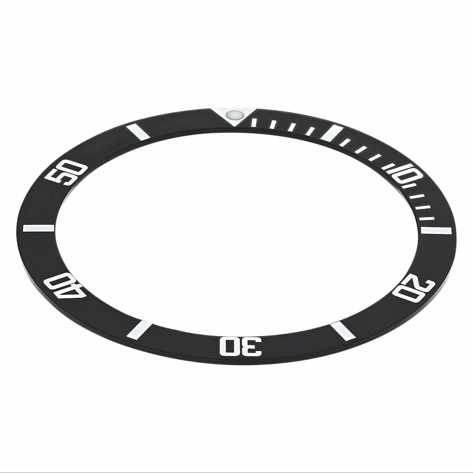 REPLACEMENT BEZEL INSERT BLACK FLAT FOR WATCH 33.50MM X 27.40MM