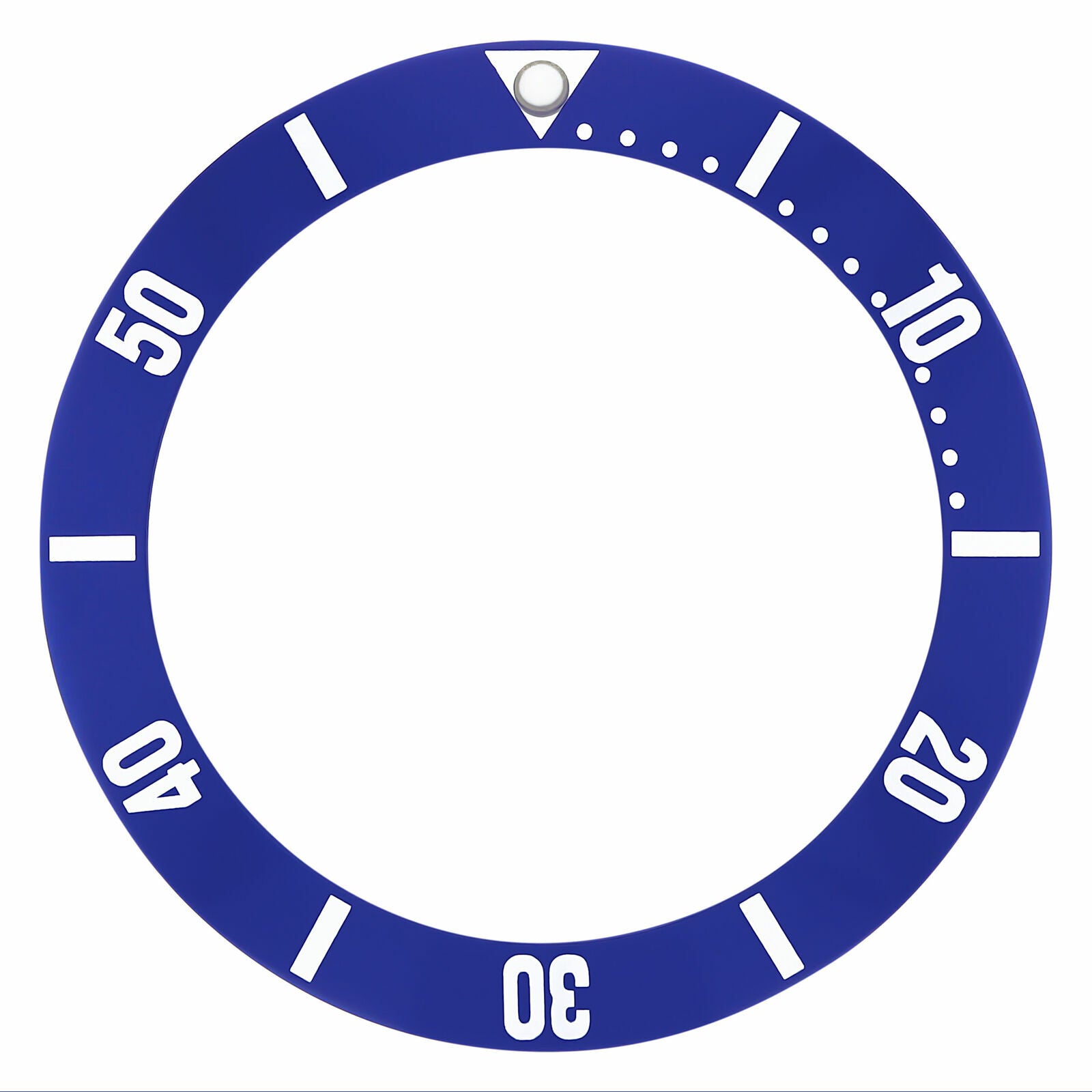 REPLACEMENT BEZEL INSERT BLUE FOR WATCH 33.50MM X 27.30MM