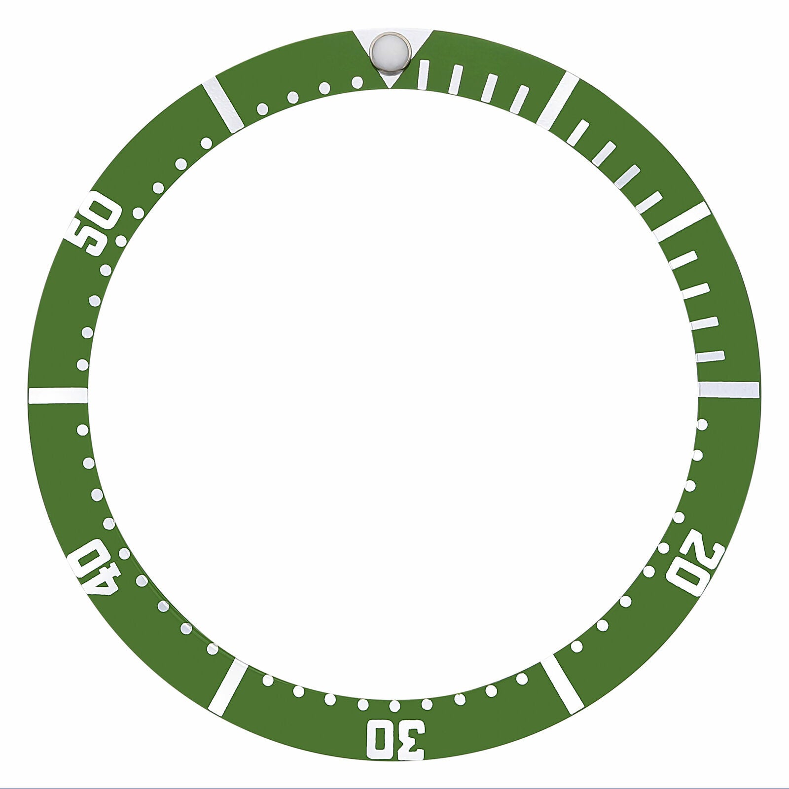 REPLACEMENT BEZEL INSERT GREEN FOR WATCH 34MM X 28MM