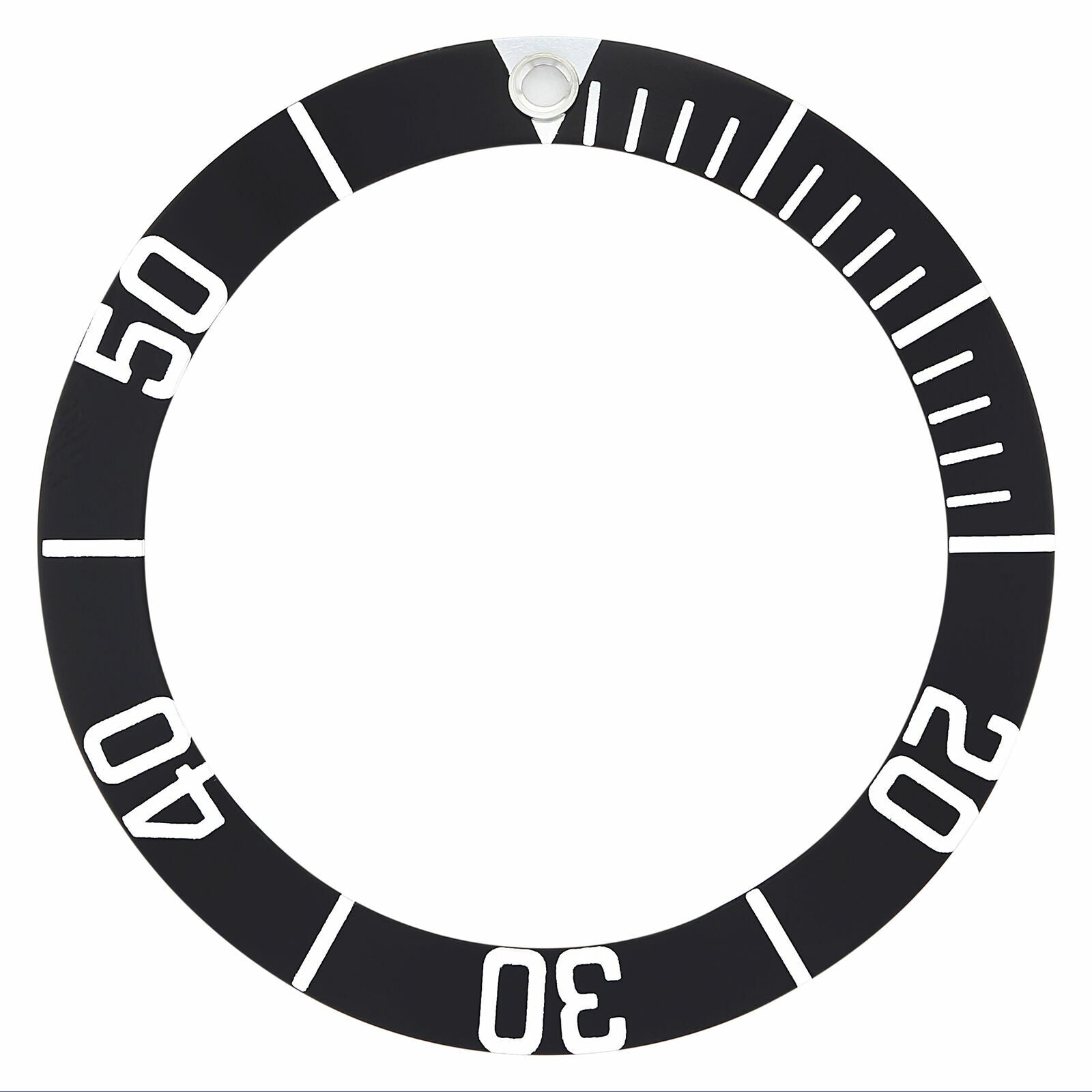 REPLACEMENT BEZEL INSERT FOR OMEGA OR TAG WATCH 36MM X 28.10MM BLACK