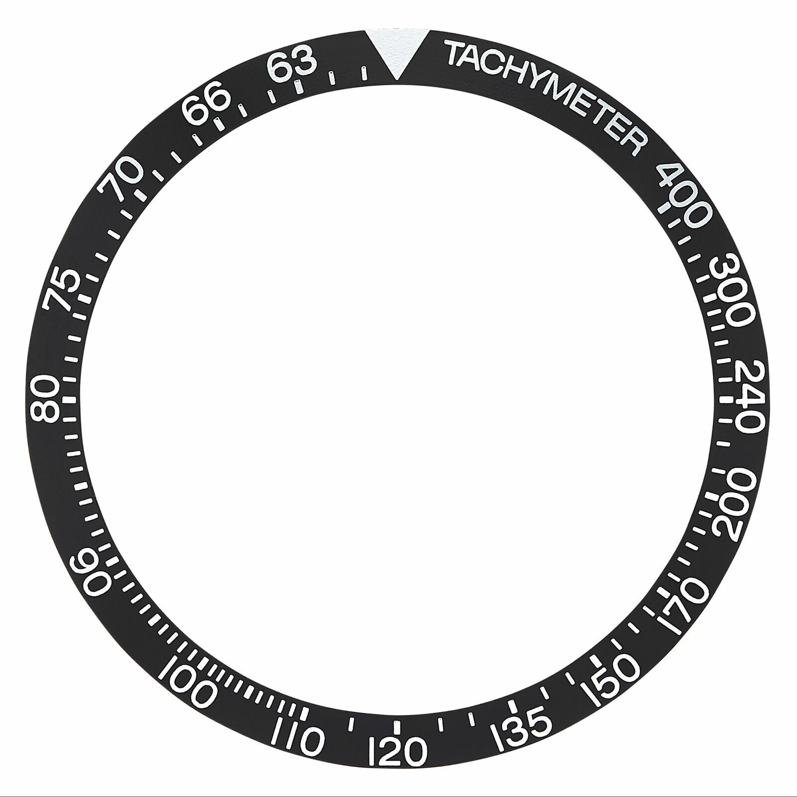 REPLACEMENT BEZEL INSERT BLACK FOR WATCH 37.30MM X 31.30MM