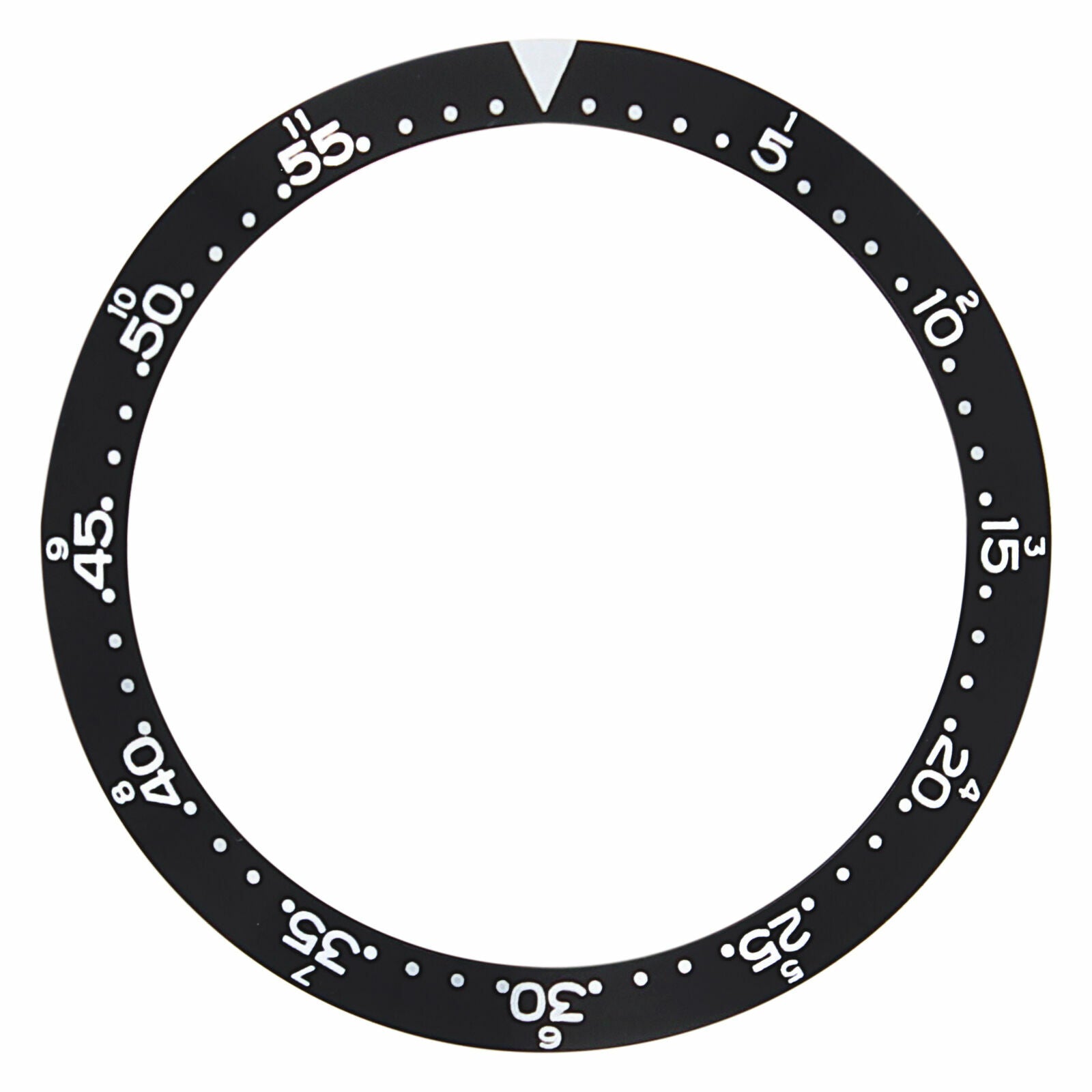 REPLACEMENT BEZEL INSERT BLACK FOR WATCH 37.20MM X 31.40MM
