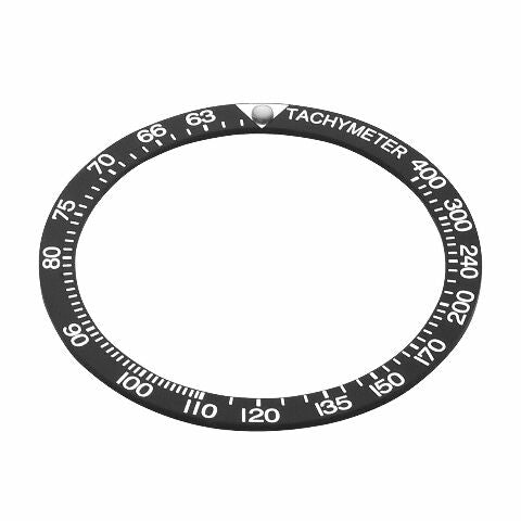 REPLACEMENT BEZEL INSERT FLAT BLACK FOR WATCH 39MM X 32.50MM
