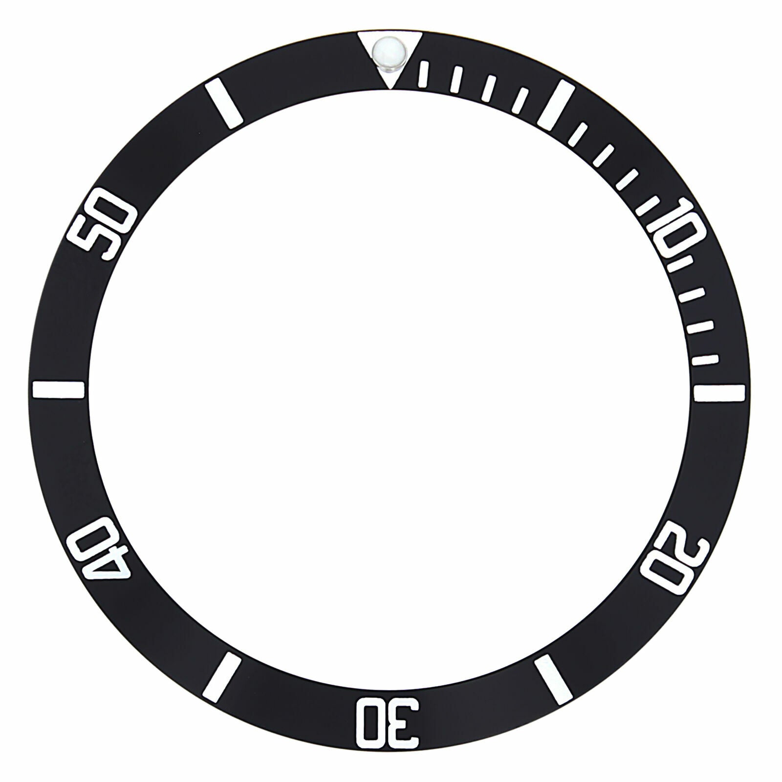 REPLACEMENT BEZEL INSERT BLACK FOR WATCH 39.80MM X 32.80MM