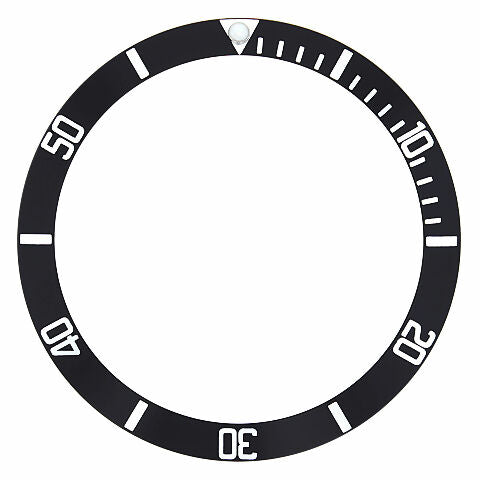 REPLACEMENT BEZEL INSERT BLACK FOR WATCH 39.80MM X 32.80MM