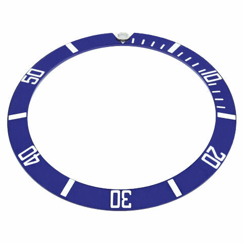 REPLACEMENT BEZEL INSERT BLUE FOR WATCH 39.80MM X 32.80MM
