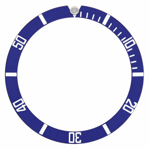 REPLACEMENT BEZEL INSERT BLUE FOR WATCH 39.80MM X 32.80MM