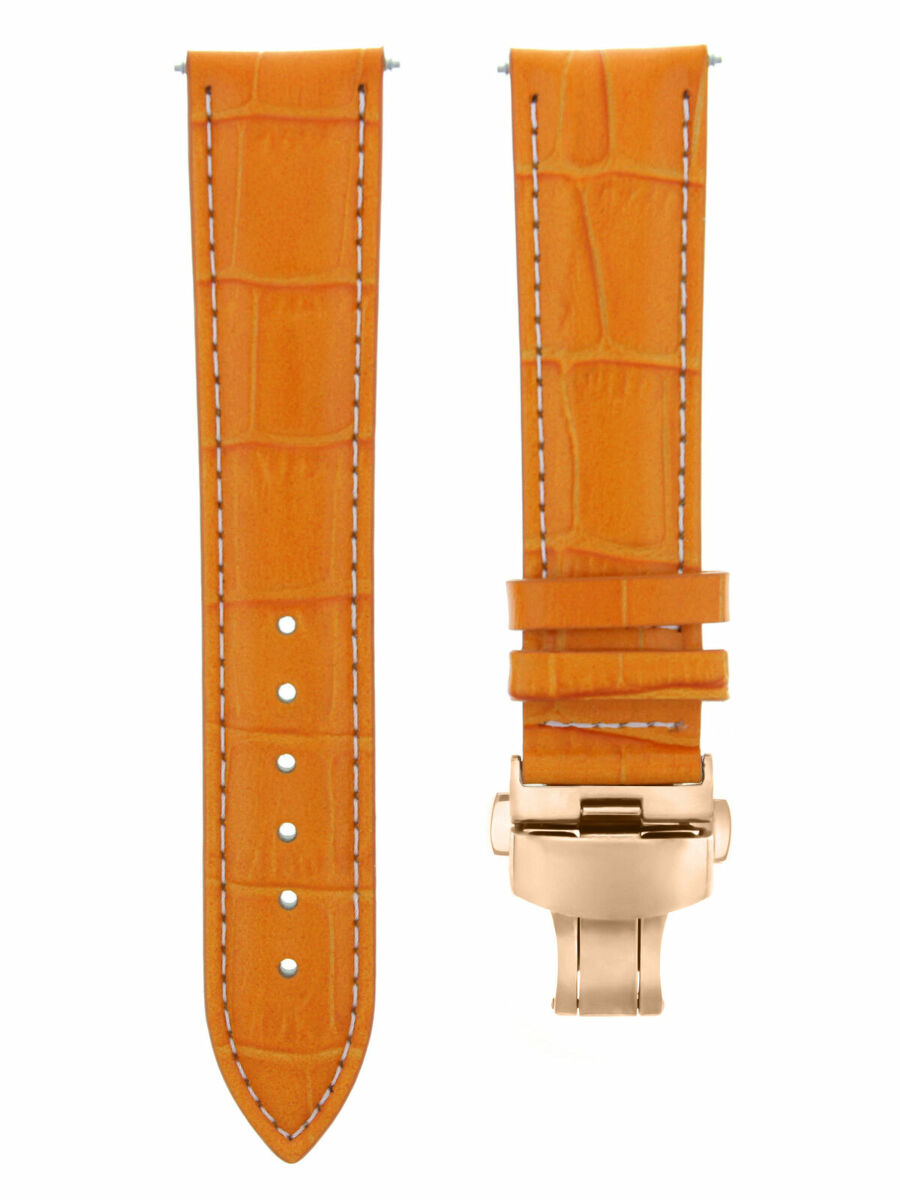 LEATHER WATCH BAND STRAP FOR CITIZEN CLASP ROSE BLACK - 17MM