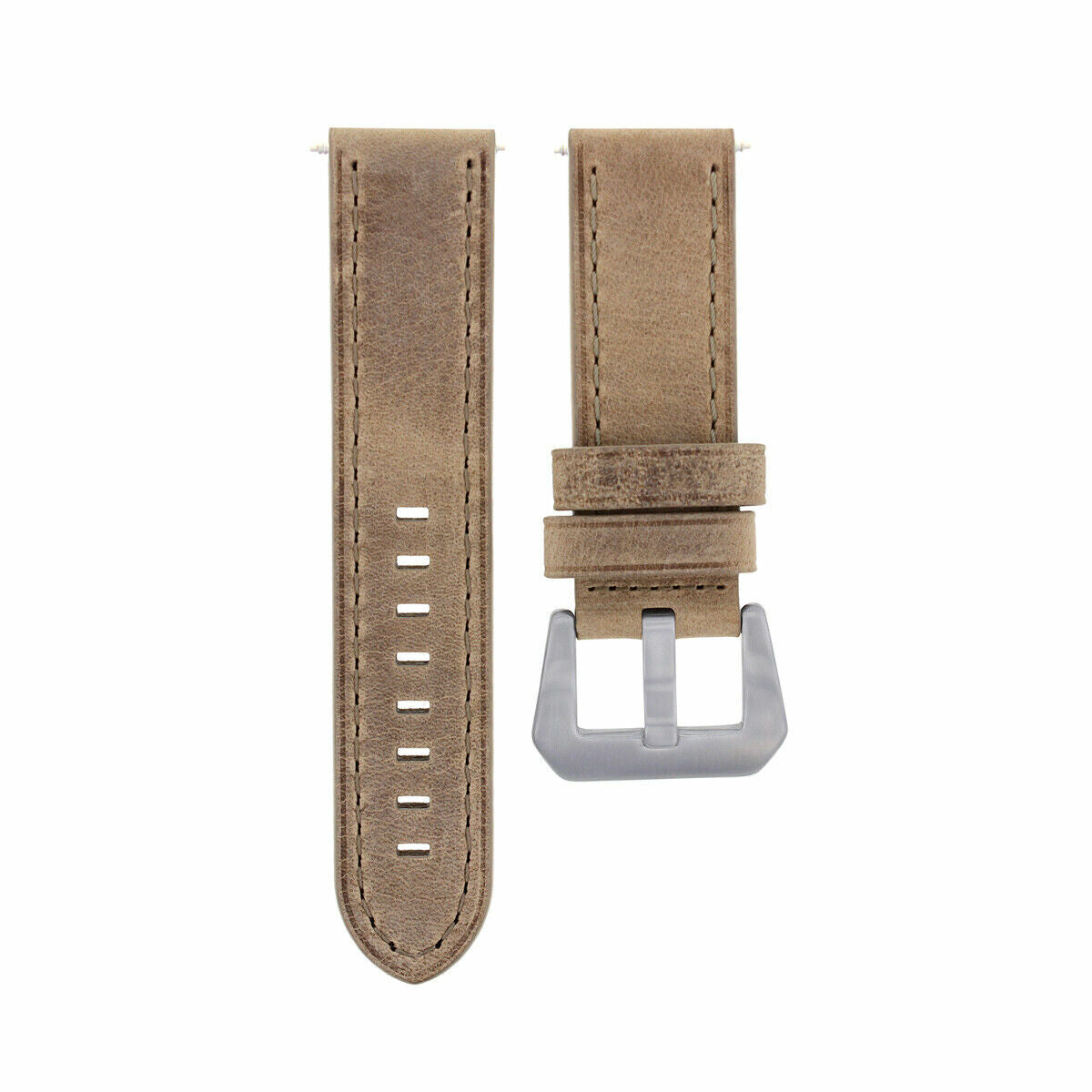 20-22-24MM LEATHER WATCH BAND STRAP FOR BREITLING CHRONOMAT BENTLEY COLT WATCH, Sand, view 2