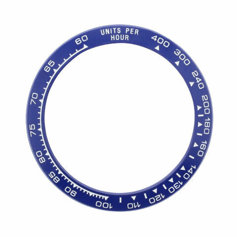 CERAMIC BEZEL FOR ROLEX DAYTONA 16500 16520 116500 116520 BLUE W/WHITE ENGRAVED