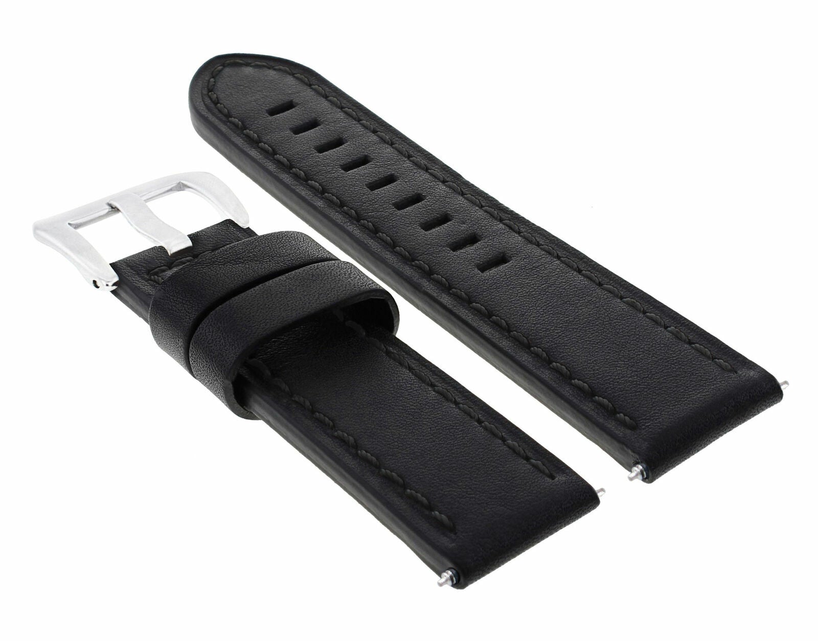 24MM GENUINE COW LEATHER WATCH BAND STRAP FOR BREITLING CHRONOMAT BENTLEY COLT