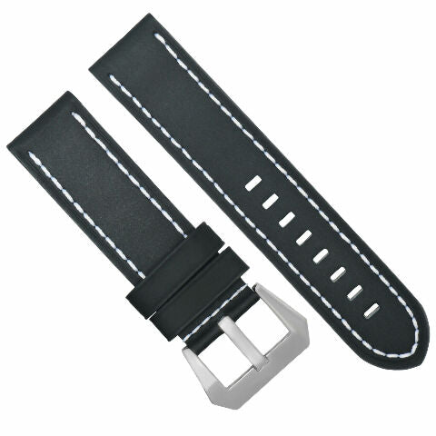 24MM GENUINE REPLACEMENT COW LEATHER STRAP FOR UNIVERSAL WATCH BAND