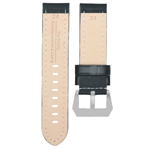 24MM Genuine Replacement Cow Leather Strap for Universal Watch Band