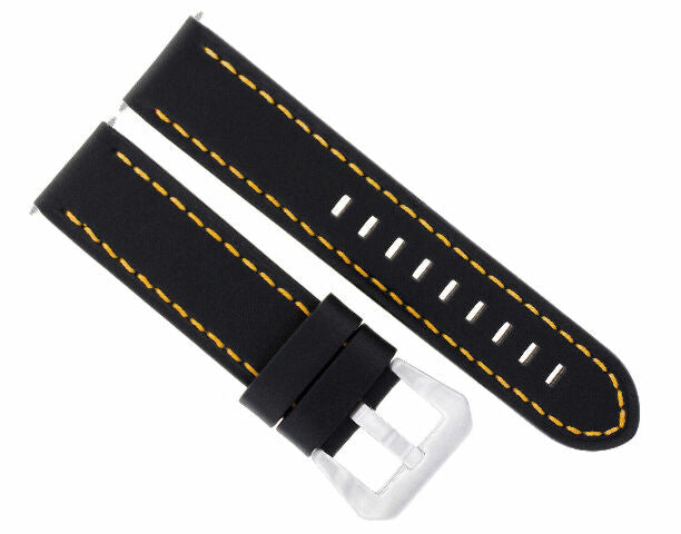 24MM GENUINE REPLACEMENT COW LEATHER STRAP FOR UNIVERSAL WATCH BAND