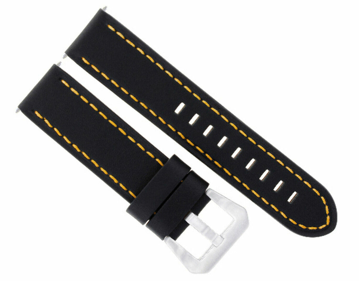 24MM Genuine Replacement Cow Leather Strap for Universal Watch Band