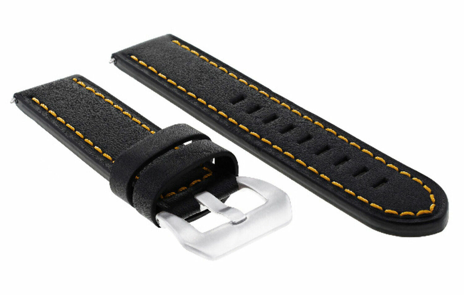 24MM GENUINE COW LEATHER WATCH BAND STRAP FOR BREITLING CHRONOMAT BENTLEY COLT