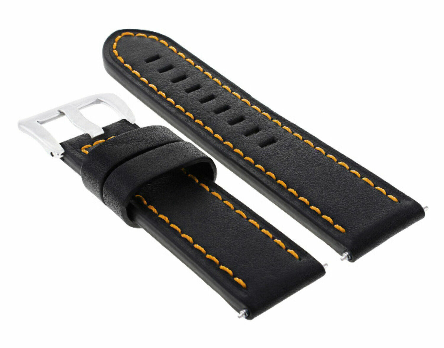 24MM GENUINE COW LEATHER WATCH BAND STRAP FOR BREITLING CHRONOMAT BENTLEY COLT