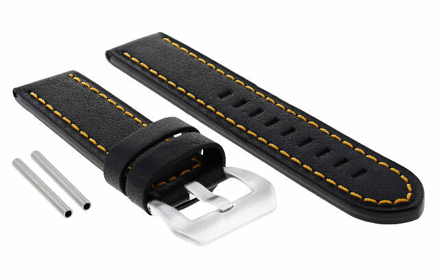 24MM REPLACEMENT COW LEATHER WATCH BAND STRAP FOR BIG PAM PANERAI MARINA LUMINOR