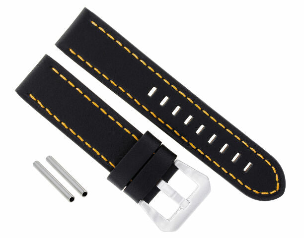 24MM REPLACEMENT COW LEATHER WATCH BAND STRAP FOR BIG PAM PANERAI MARINA LUMINOR