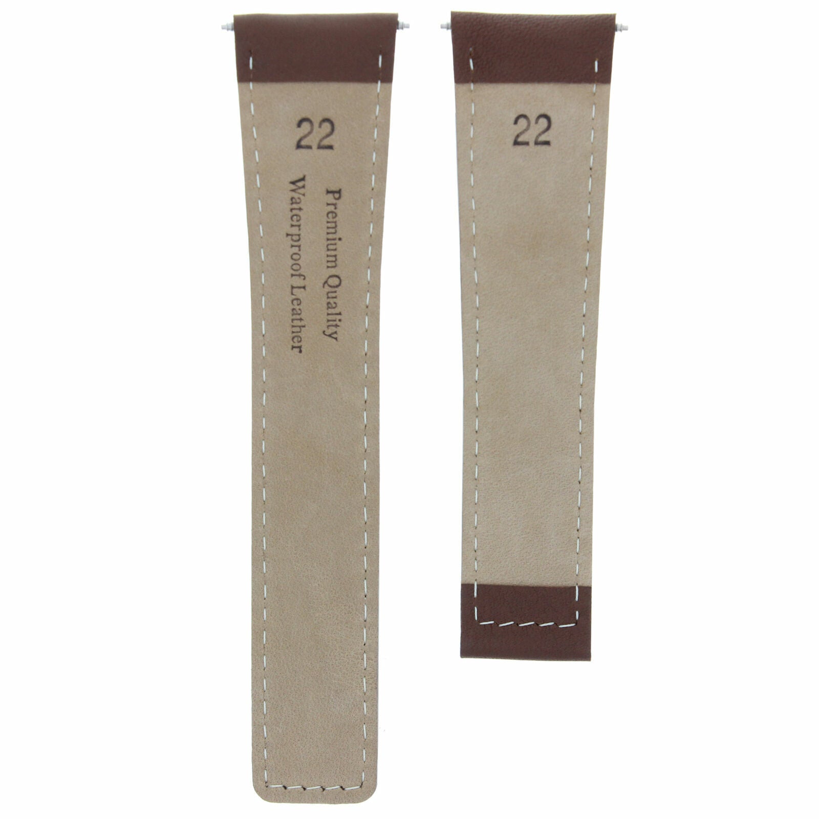 LEATHER WATCH BAND STRAP FOR TAG HEUER CARRERA MONACO TWIN T + CLASP - 22MM