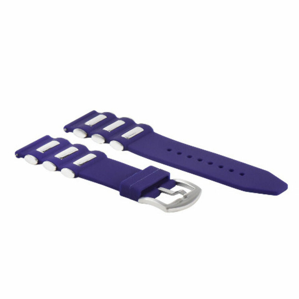 22MM - 24MM - 26MM SILICONE RUBBER DIVER WATCH BAND STRAP FOR INVICTA WATCH, Purple/Steel, view 3