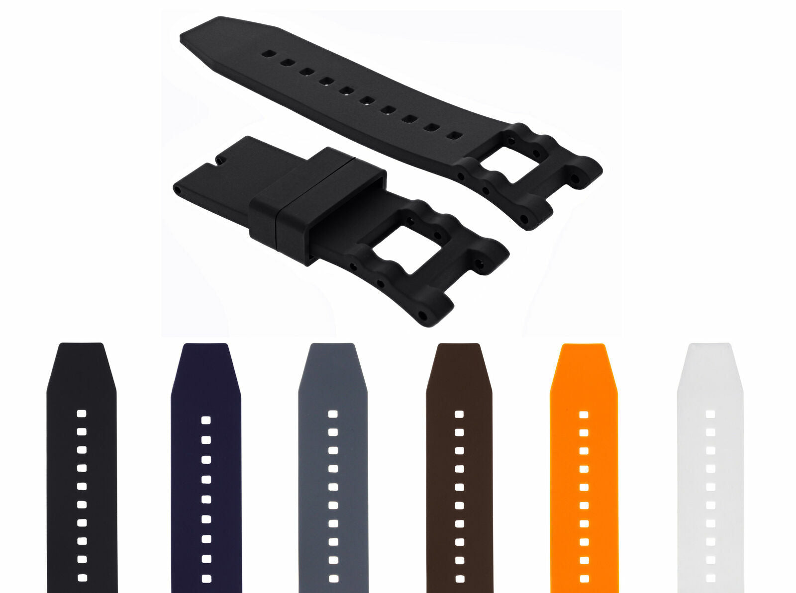 SILICONE RUBBER WATCH BAND STRAP FOR INVICTA SUBAQUA NOMA III 6043 0736 15144