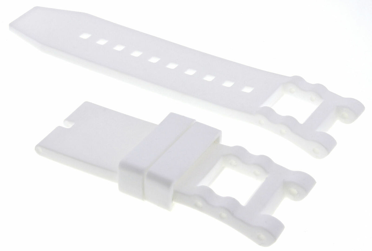 SILICONE RUBBER WATCH BAND STRAP FOR INVICTA SUBAQUA NOMA III 6043 0736 15144, White, view 8