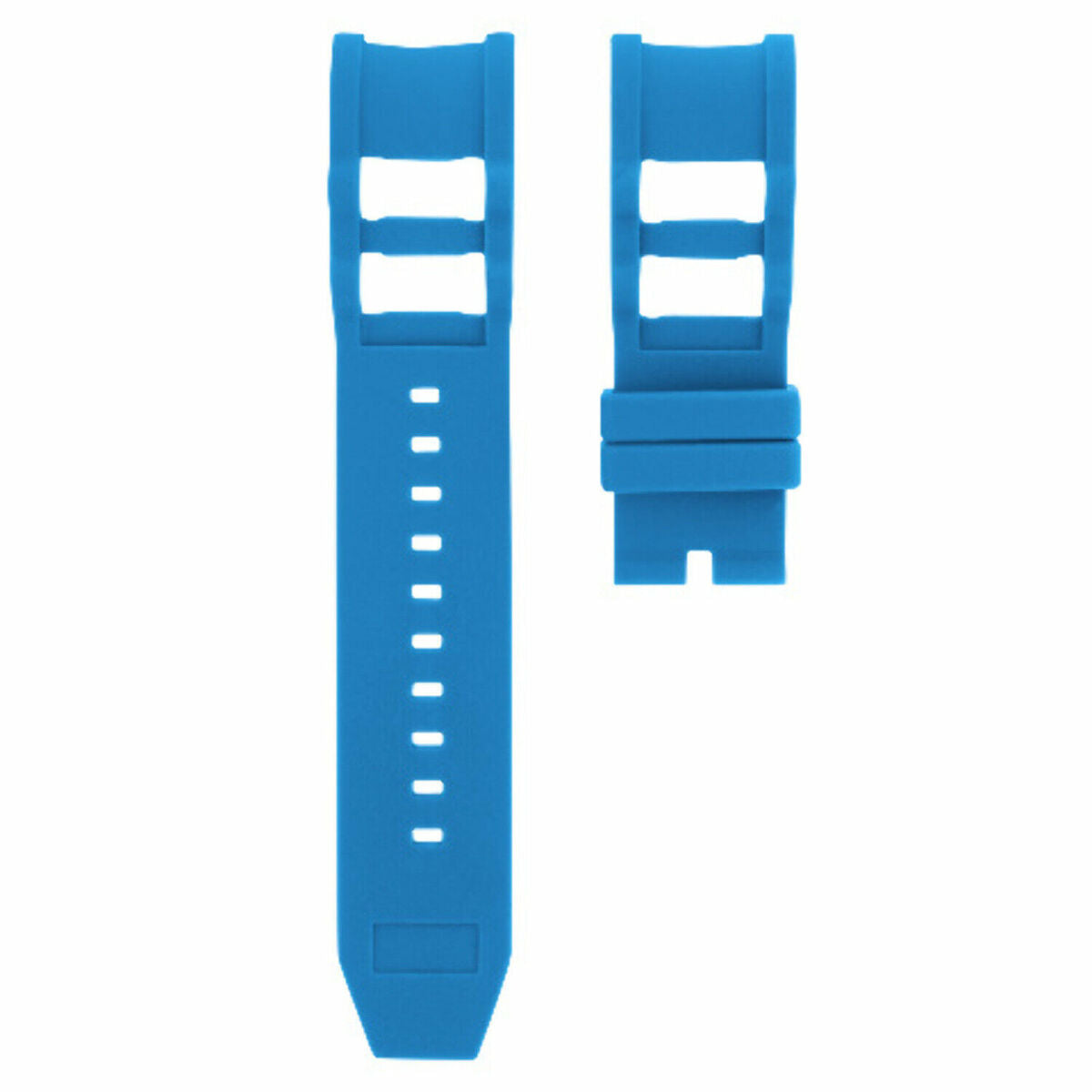 SILICONE RUBBER WATCH BAND STRAP FOR INVICTA RUSSIAN DIVER WATCH 26MM BOLT 24217, Light Blue, view 8