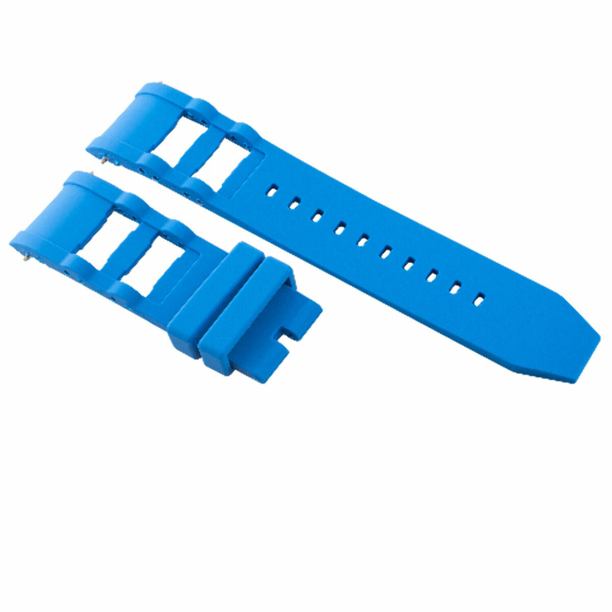 SILICONE RUBBER WATCH BAND STRAP FOR INVICTA RUSSIAN DIVER WATCH 26MM BOLT 24217, Light Blue, view 7