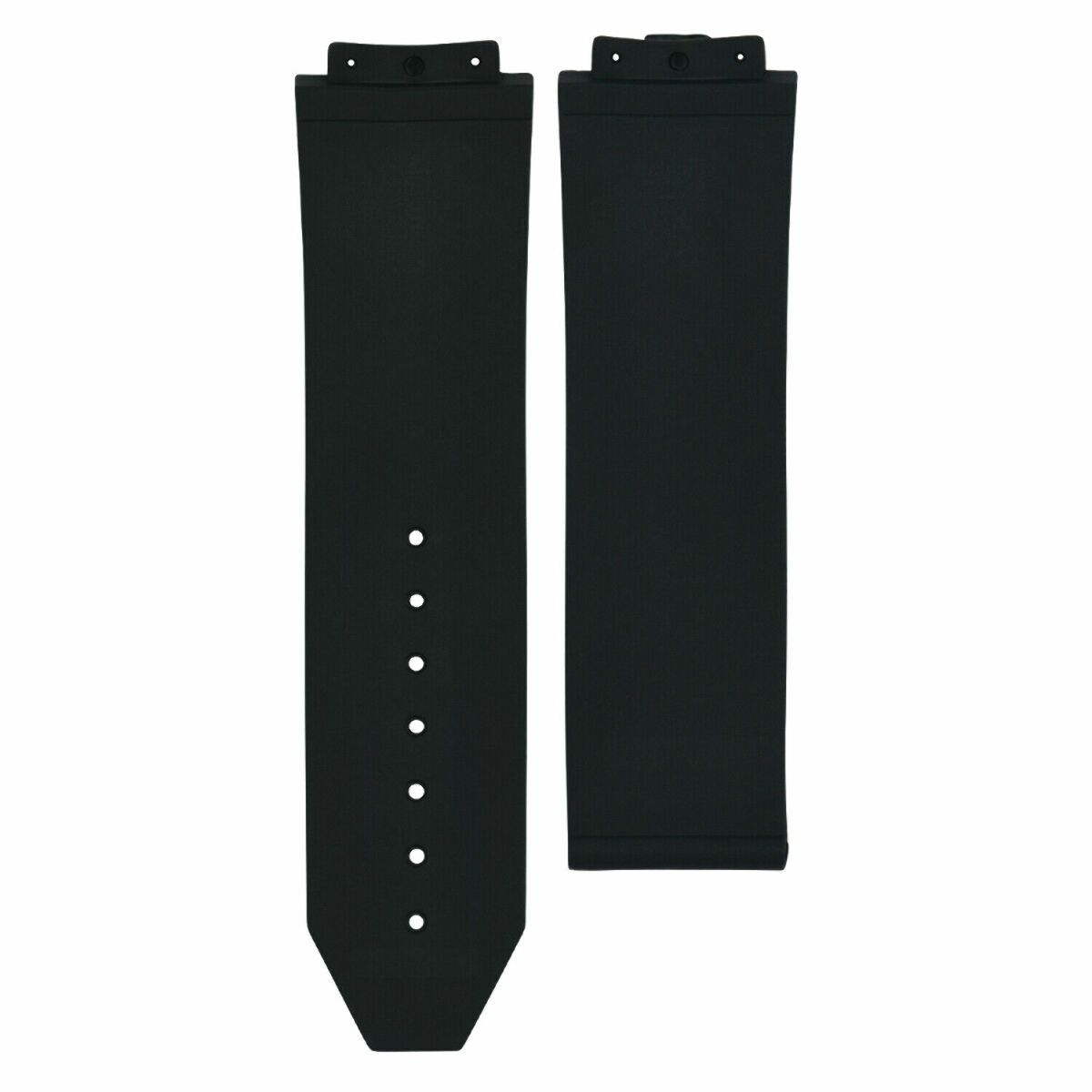 24-25MM RUBBER WATCH STRAP BAND FOR HUBLOT BANG CERAMIC 2 BK SCREW + SCREWDRIVER
