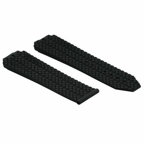 24MM-25MM RUBBER WATCH BAND STRAP WITH 4 BLACK SCREWS AND DRIVER FOR HUBLOT