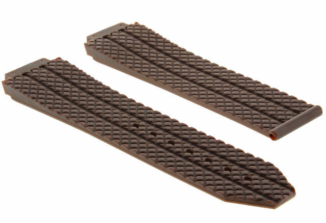 24MM-25MM RUBBER WATCH BAND STRAP WITH 4 BLACK SCREWS AND DRIVER FOR HUBLOT