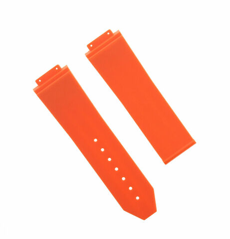 24MM-25MM RUBBER WATCH BAND STRAP WITH 4 BLACK SCREWS AND DRIVER FOR HUBLOT