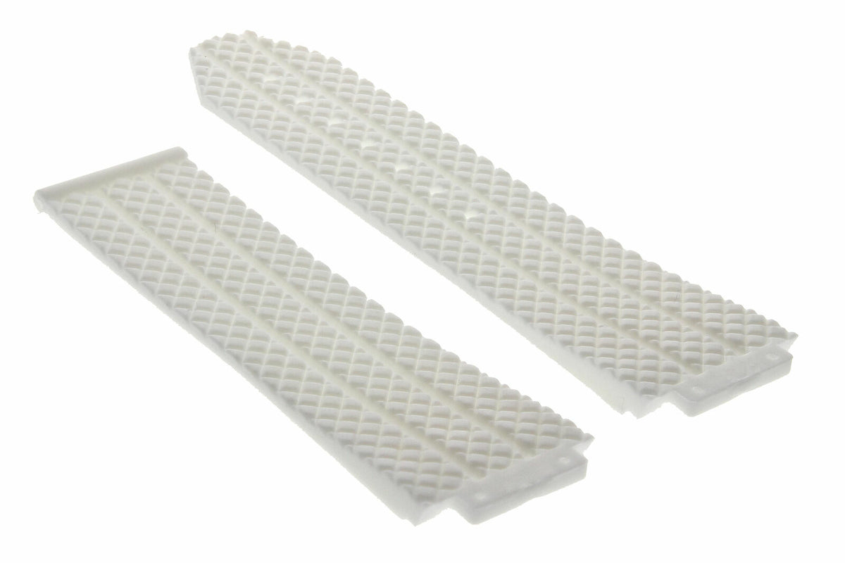 24-25MM RUBBER WATCH BAND FOR HUBLOT BIG BANG CERAMIC BUCKLE 4 SCREW SCREWDRIVER, White, view 3