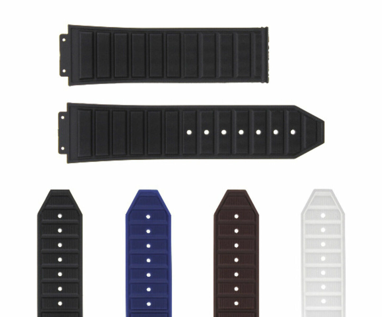 24-28MM RUBBER STRAP BAND FOR H HUBLOT 44-45-48MM BIG BANG KING POWER F1 FUSION