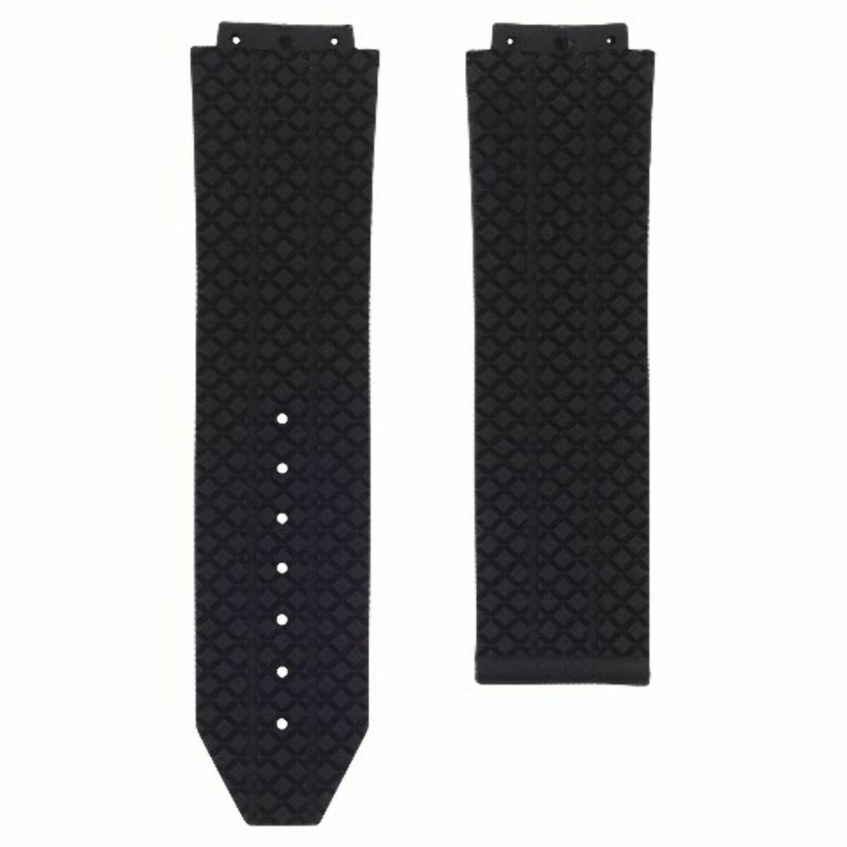24-25MM RUBBER WATCH STRAP BAND FOR HUBLOT FUSION BIG BANG 44-44.5-45MM CERAMIC