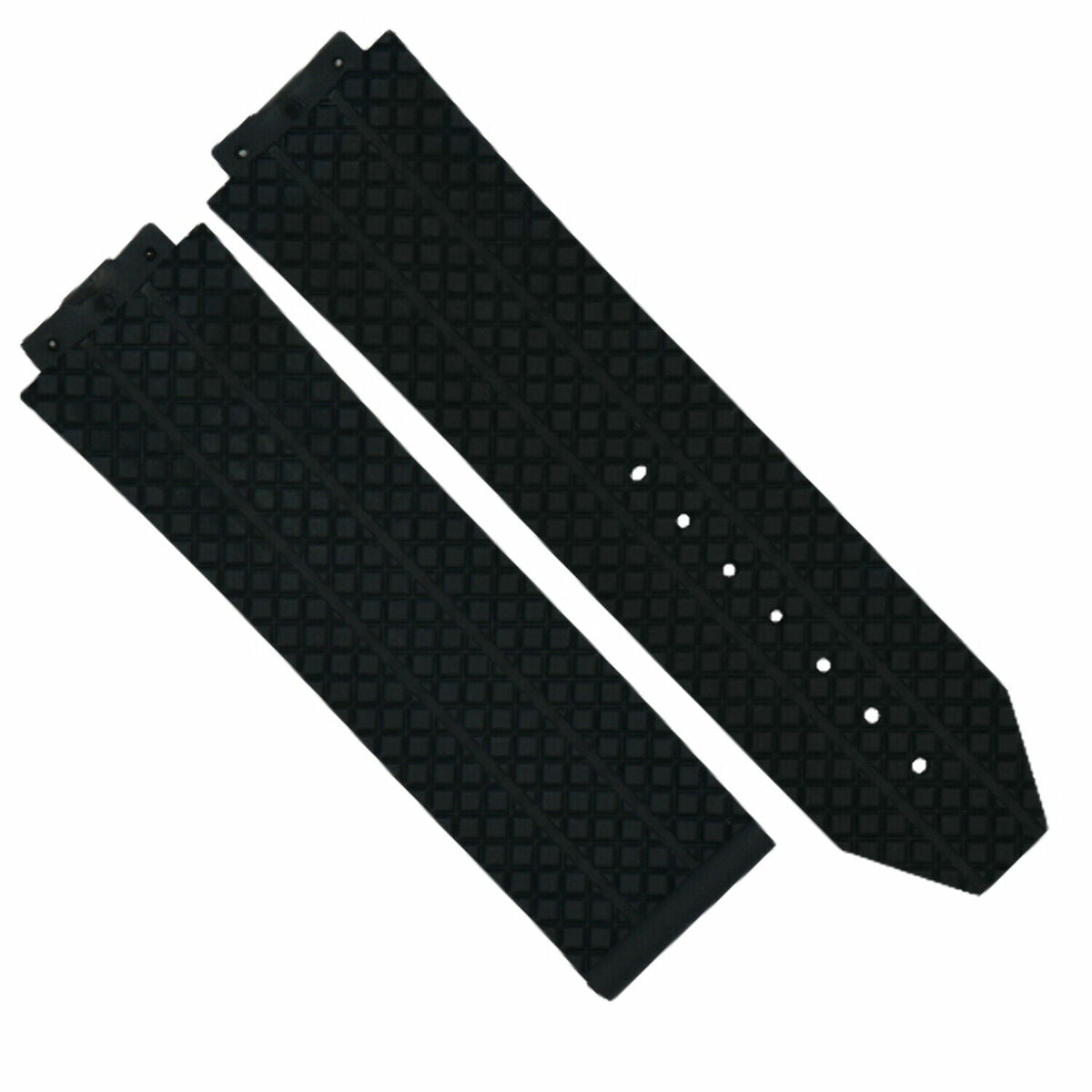 24-25MM RUBBER WATCH STRAP BAND FOR HUBLOT FUSION BIG BANG 44-44.5-45MM CERAMIC