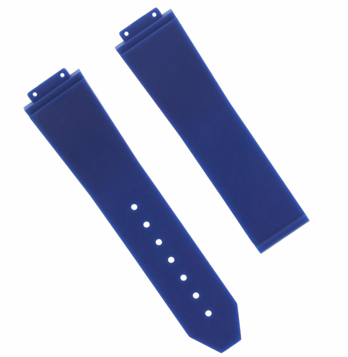 21MM 24MM 25MM RUBBER WATCH BAND STRAP WITH 2 SCREWS AND SCREWDRIVER FOR HUBLOT, Blue, view 4