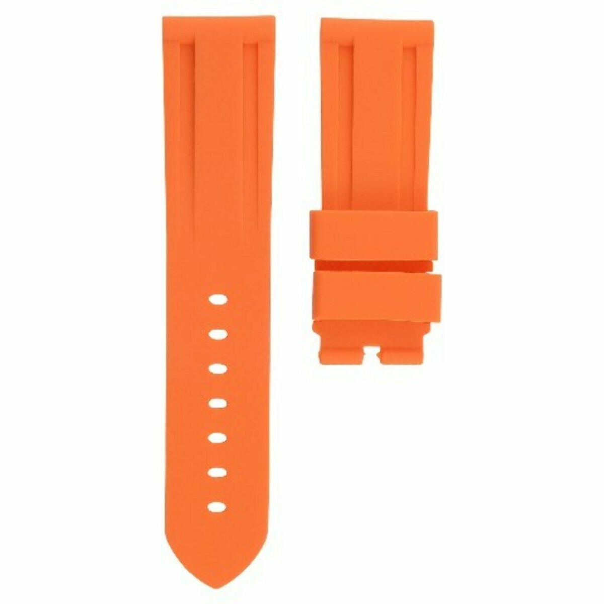 22MM-24MM RUBBER WATCH DIVER STRAP BAND FOR PANERAI MARINA LUMINOR RADIOMIR GMT, Orange