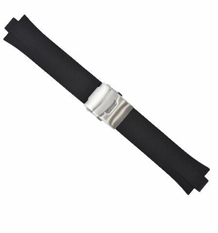 24MM GENUINE PU RUBBER DIVER WATCH BAND STRAP SMOOTH SOFT 11MM FOR ORIS TT2 F1