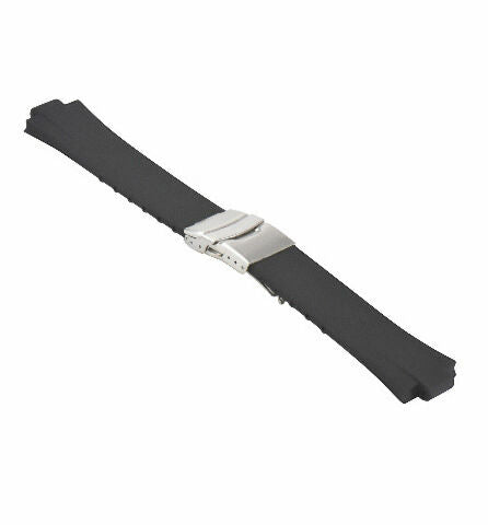 24MM GENUINE PU RUBBER DIVER WATCH BAND STRAP SMOOTH SOFT 11MM FOR ORIS TT2 F1