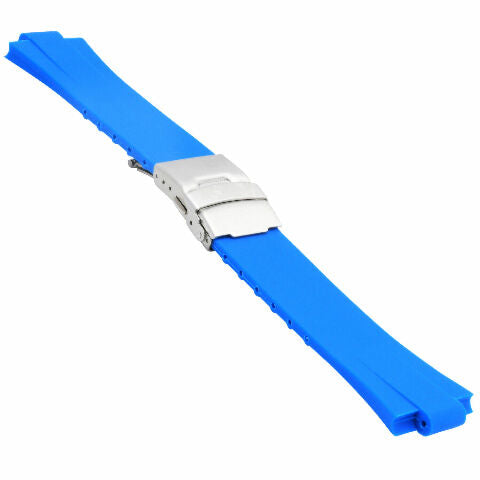 24MM GENUINE PU RUBBER DIVER WATCH BAND STRAP SMOOTH SOFT 11MM FOR ORIS TT2 F1