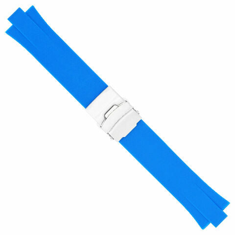 24MM GENUINE PU RUBBER DIVER WATCH BAND STRAP SMOOTH SOFT 11MM FOR ORIS TT2 F1