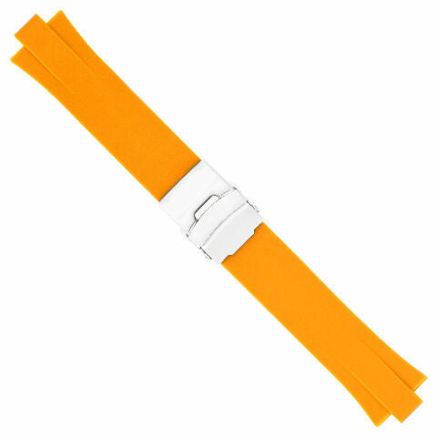 24MM GENUINE PU RUBBER DIVER WATCH BAND STRAP SMOOTH SOFT 11MM FOR ORIS TT2 F1